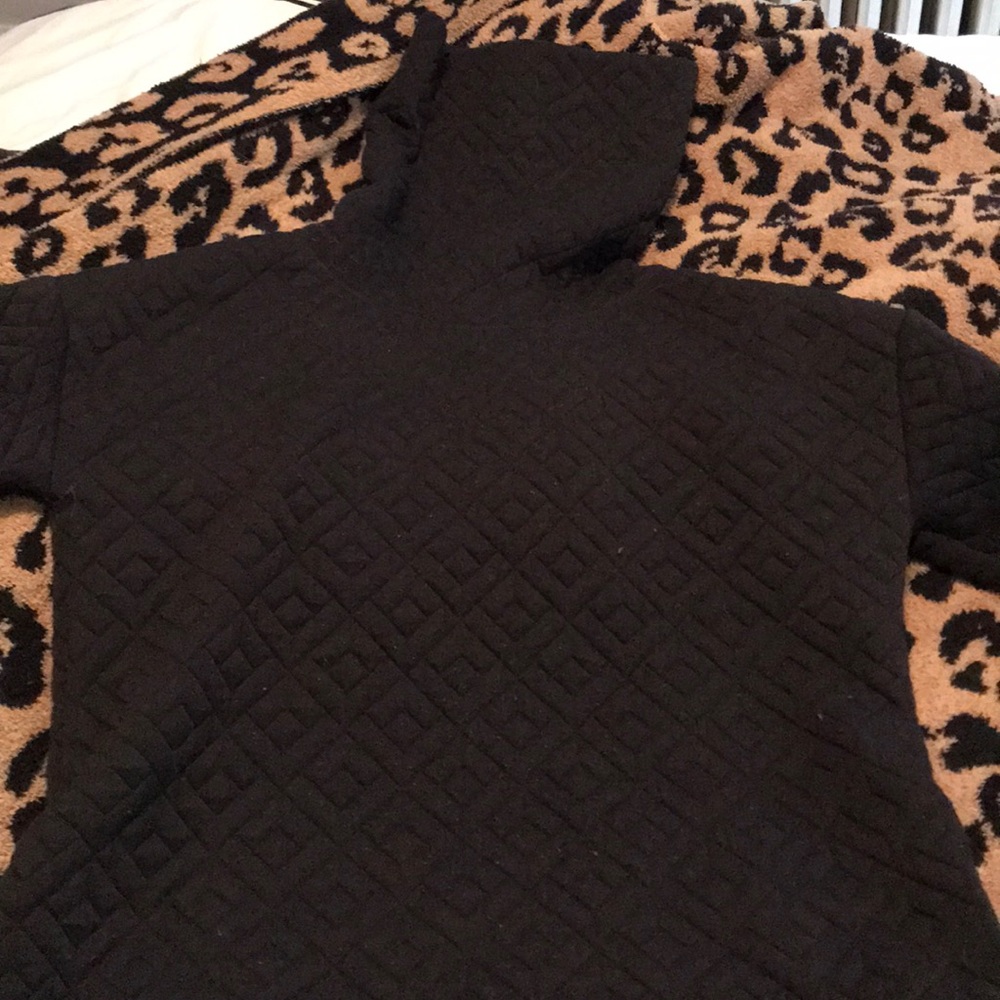 GapFit Jacquard Funnelneck Tunic Sweatshirt